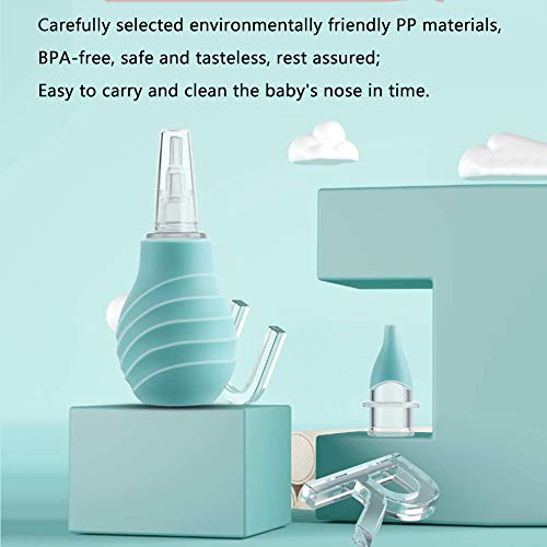 Aspirador Nasal Bebes BESLIME para bebé aspirador nasal más clara bombilla, Alivia La Mucosidad del bebé, Protección Antirreflujo, Dispositivo de Succión Nasal para Bebés