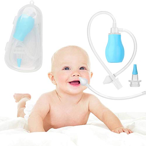 Aspirador Nasal Bebes - WENTS Nariz Cleaner aspiración manual para Recién Nacidos e Infantes Alivia La Mucosidad del bebé