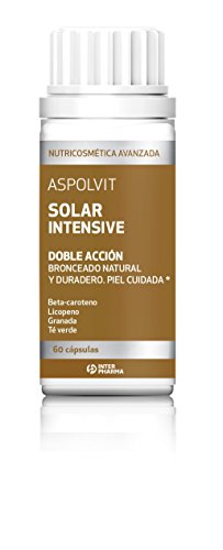 Aspolvit – Solar Intensive complemento alimenticio ayuda al bronceado natural, 60 comprimidos