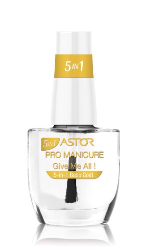 Astor Pro Manicura Escudo Base 5-en-1, Color 001, 1er Pack (1 x 12 ml)