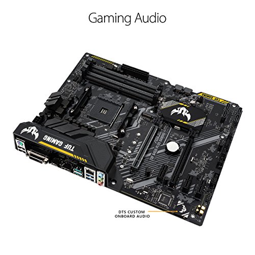 ASUS TUF B450-PLUS GAMING - Placa base de gaming ATX AMD B450 con iluminación Aura Sync, soporte de DDR4 3200 MHz, M.2 de 32 Gbps, HDMI 2.0b, tipo C y USB 3.1 Gen. 2 nativo, soporta Ryzen 3000