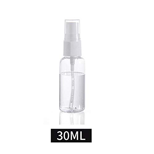 Atomizador de botella de perfume de plástico transparente de viaje recargable de 100 ml. La botella de spray pequeña y vacía no es tóxica y es segura, mini ligera y fácil de transportar, 30 ml, España