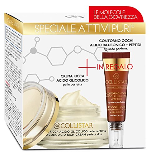 Attivi Puri Crema Ricca Acido Glicolico Pelle Perfetta + Contorno Occhi Peptiti