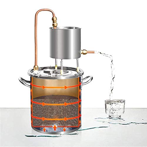Aún así, el Alcohol Destilador Alambique Licores Alcohol Vino de calderería con Bomba Termómetro (3Gal / 12L) ZHNGHENG