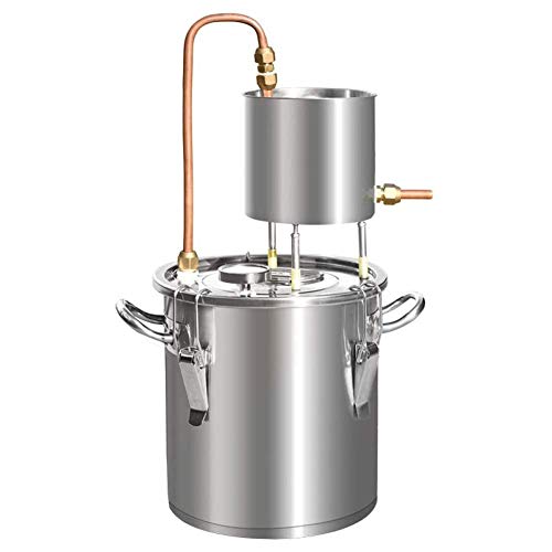 Aún así, el Alcohol Destilador Alambique Licores Alcohol Vino de calderería con Bomba Termómetro (3Gal / 12L) ZHNGHENG
