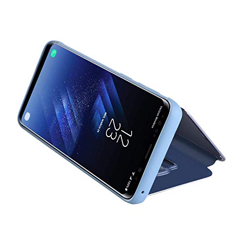AURSEN Case de Teléfono para Samsung Galaxy S8 Plus, Flip Cover Carcasa, Soporte Plegable, Cierre Magnético - Color Azúl
