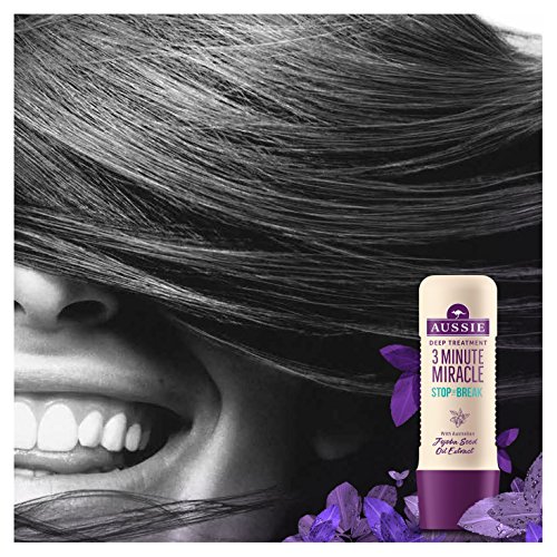 Aussie 3 Minuto Miracle Stop The Break Intensivo Kur, Proporciona Profundidad wirk Semillas Protección contra el pelo rotura, 1er Pack (1 x 250 g)