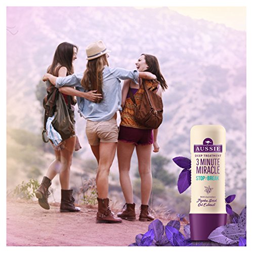 Aussie 3 Minuto Miracle Stop The Break Intensivo Kur, Proporciona Profundidad wirk Semillas Protección contra el pelo rotura, 1er Pack (1 x 250 g)