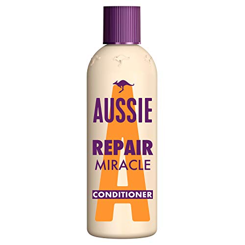 Aussie Repair Miracle acondicionador, revitaliza el cabello deteriorado dejándolo suave y lleno fe vida - 250 ml