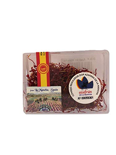 Auténtico Azafrán en hebras Denominación de Origen Protegida De la Mancha (Caja de 1 gramo)