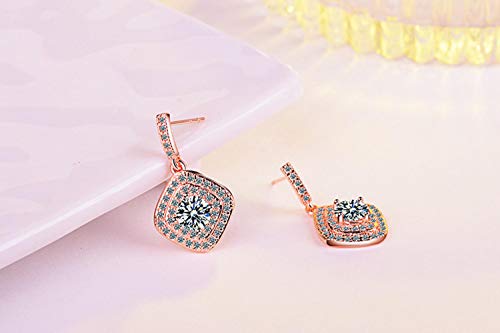 Auténticos pendientes de plata de ley 925 auténticos de Allure Clear CZ,joyería de boda para mujer Femme Brincos