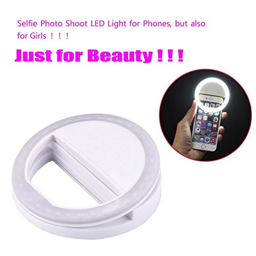 AUTOPkio Selfie Light Selfie Luz del Anillo, de 36 años aro de luz LED de iluminación Nocturna Selfie complementaria Mejora la Oscuridad de Fotografía para Smartphone