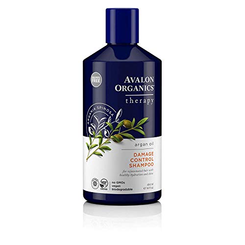 Avalon Organics - Champú del control de daños del aceite del Argan - 14 oz.