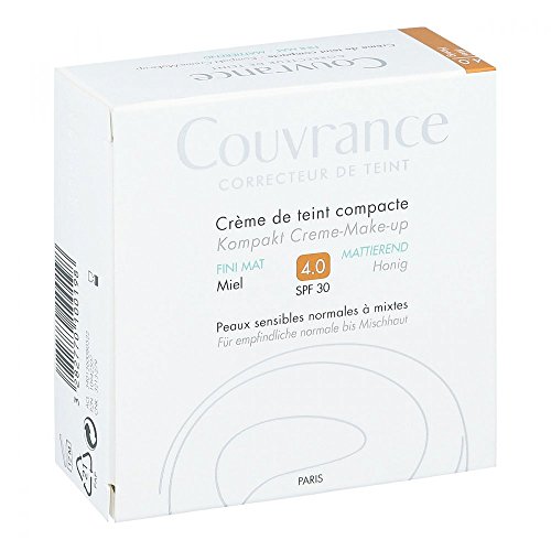 AVENE Couvrance - Maquillaje compacto (mate, tono miel, 4,0 g, 10 g)