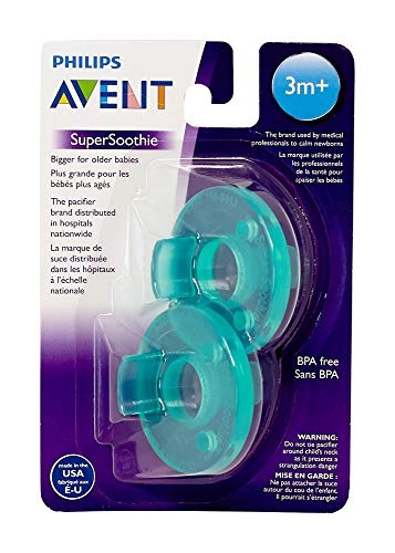 Avent – soothie – Chupete de América – A partir de 3 meses (3 m +) – 2 Pack – Verde