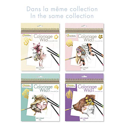 Avenue Mandarine - Cuaderno de colorear Wild 3 by Emmanuelle Colin (Edición colector) (GY077C)