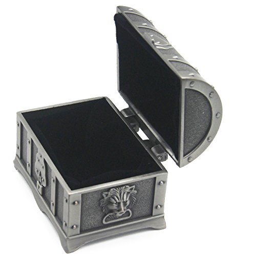AVESON - Cofre del tesoro de metal, para guardar joyas y otros objetos femeninos, Tin, Small