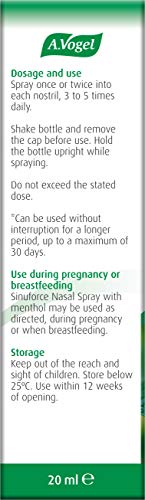 A.VOGEL BIOFORCE SINUFORCE NASAL SPRAY 20ML
