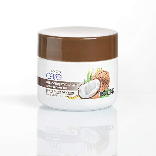 Avon Care que restaura la crema facial humectante con aceite de coco