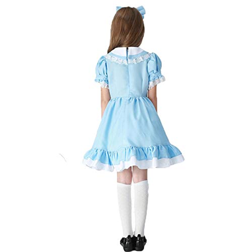 Avsvcb Cosplay Disfraz de Navidad para niños Alice Fantasy Wonderland Vestido de Princesa Halloween Novedad Regalo Disfraz de sirvienta Bruja Disfraz
