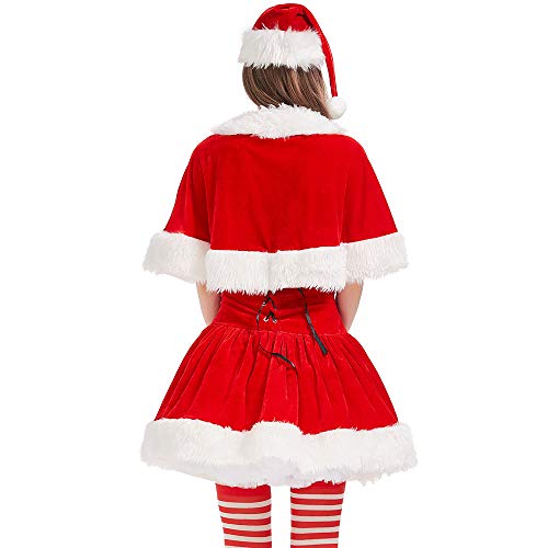 Avsvcb Cosplay Fiesta de Navidad Fiesta Chal Halloween Novedad Regalo Navidad niña Falda