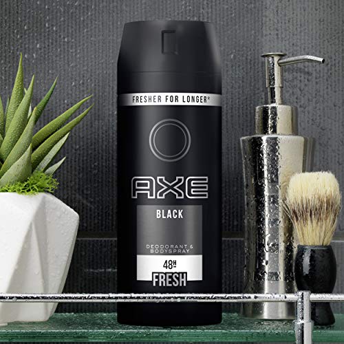 AXE Black - Desodorante Bodyspray para hombre, 48 horas de protección, 150 ml, pack de 3