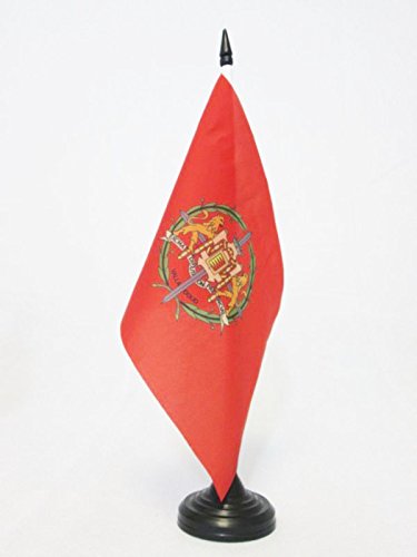 AZ FLAG Bandera de Mesa de la Provincia DE Valladolid 21x14cm - BANDERINA de DESPACHO Valladolid EN Castilla Y LEÓN 14 x 21 cm