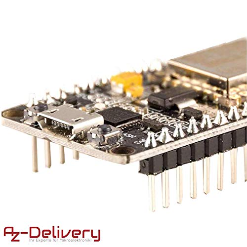 AZDelivery Modulo WiFi NodeMCU Lua Amica V2 ESP8266 ESP-12F WiFi Placa de Desarrollo con CP2102 para Arduino con E-book incluido!