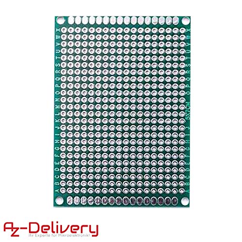 AZDelivery Set Prototipo 16 Placas Doble Cara Universal PCB para Arduino con E-book incluido!