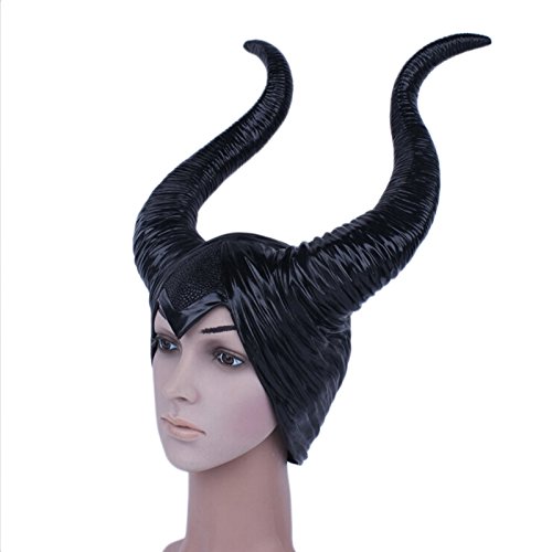 AZX Cuernos para Malefica,, Accesorios Mujeres Adultos Halloween,Disfraz para Carnaval