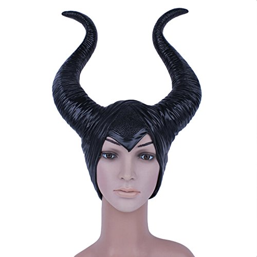 AZX Cuernos para Malefica,, Accesorios Mujeres Adultos Halloween,Disfraz para Carnaval