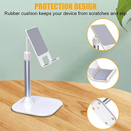 Babacom Soporte Tablet, Portátil Soporte Movil Mesa, Ajustable Soporte iPad para Teletrabajo o Transmisión en Vivo, Compatible con iPad Pro 9.7, iPhone, Samsung, Kindle y Otros 4-10” Dispositivos