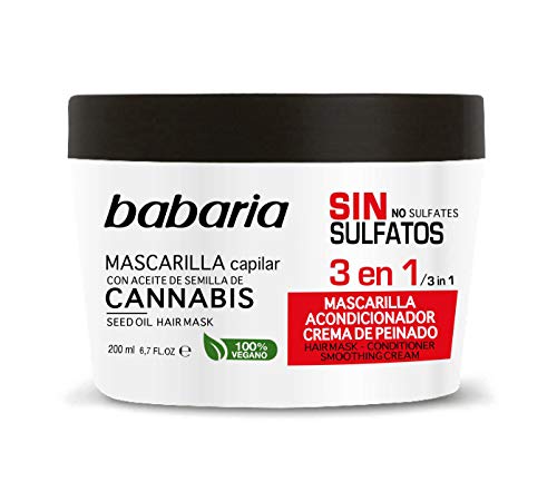 Babaria Cannabis Mascarilla, 200 ml, Pack de 1