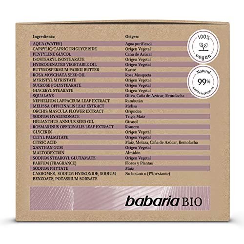 Babaria, Mascarilla hidratante y rejuvenecedora para la cara - 50 ml.