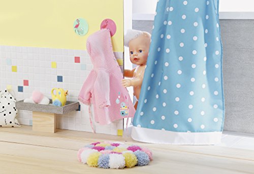 BABY born Bathrobe Albornoz de muñecas - Accesorios para muñecas (Albornoz de muñecas, 3 año(s), Azul, Rosa, 43 cm, Chica, 43 cm)