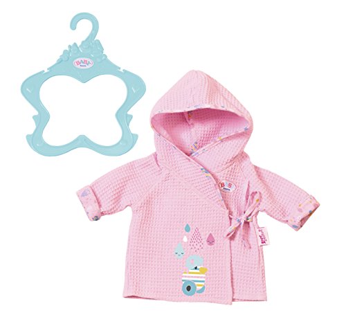 BABY born Bathrobe Albornoz de muñecas - Accesorios para muñecas (Albornoz de muñecas, 3 año(s), Azul, Rosa, 43 cm, Chica, 43 cm)