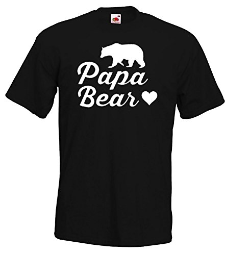 Baby + Hombre + Mujer – Pelele Set Modelo Mama, Papa & Baby Bear/para toda la familia/en varios colores Papa-negro. XXXXXL