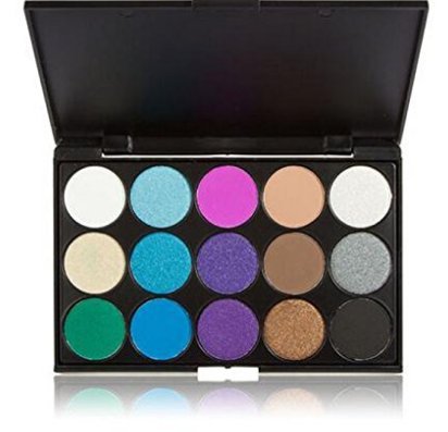 Babysbreath 15 Colores Sombra de Ojos Profesional Altamente pigmentado Efecto Ocular Smokey Neutral Blanco Destacado/Marrón/Negro/Chocolate/Púrpura/Azul/Verde/Gris Plata