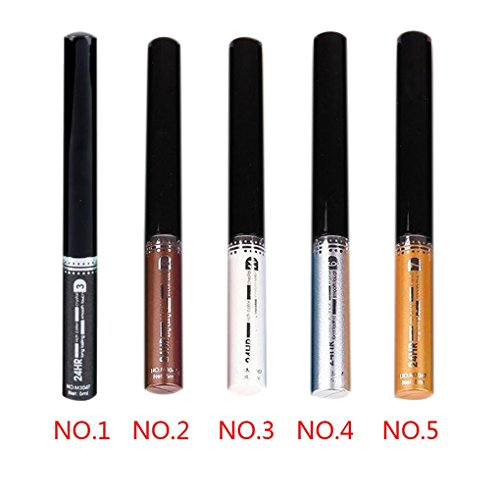 Babysbreath17 Herramienta de Belleza cosméticos de Maquillaje Muchachas de Las Mujeres Impermeable Delineador de Ojos Glitter Liquid Eye Liner lápiz de la Pluma del palillo Blanco
