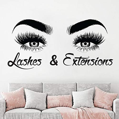 BailongXiao Sin Marco-Etiqueta de la Pared de pestañas ceja Etiqueta de pestañas ser