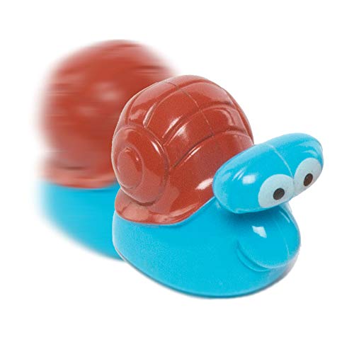 Baker Ross- Caracoles de Carreras con Resorte (Pack de 4) -Ideales para Bolsas de cotillón Infantiles
