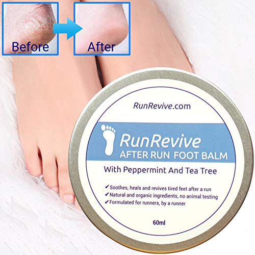 Bálsamo para pies RunRevive After Run – Bálsamo para pies creado para corredores, por un corredor – calma y cura pies cansados después del ejercicio