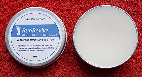 Bálsamo para pies RunRevive After Run – Bálsamo para pies creado para corredores, por un corredor – calma y cura pies cansados después del ejercicio
