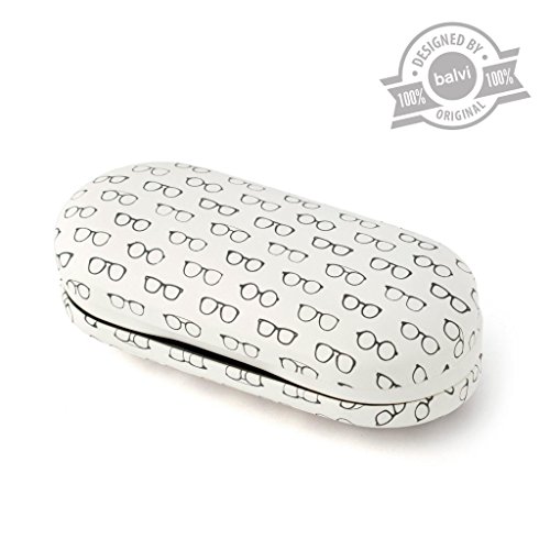Balvi - Twin Estuche para Gafas y lentillas con Espejo Incorporado. Incluye Recipiente para lentillas, Dos frascos para líquidos y Pinzas.