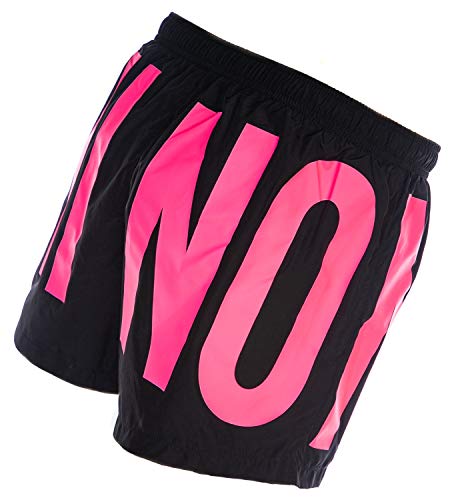 Bañador MOSCHINO Fluo Maxi Logo - Negro - Small