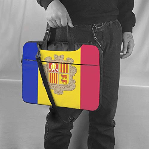 Bandera de Andorra 15.6 in Bolso para portátil Funda Protectora para computadora Bolso Bolso de Hombro