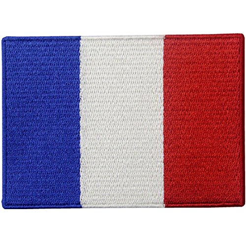 Bandera de Francia Francés Emblema nacional Parche Bordado de Aplicación con Plancha