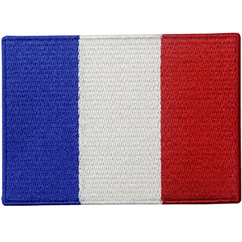 Bandera de Francia Francés Emblema nacional Parche Bordado de Aplicación con Plancha