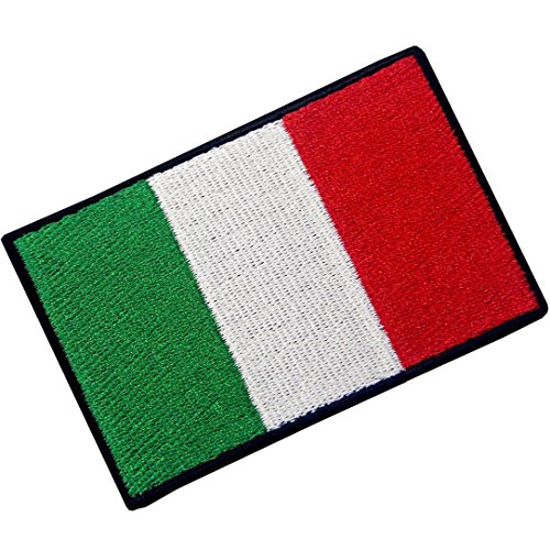 Bandera de Italia Italiano Emblema nacional Parche Bordado de Aplicación con Plancha