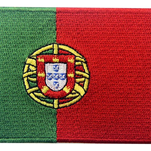 Bandera de Portugal Portugués Parche Bordado de Aplicación con Plancha